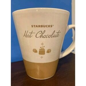 Starbucks Hot Chocolate 15 Oz Ivory Ceramic Fall Winter Latte Coffee Tea Mug Cup